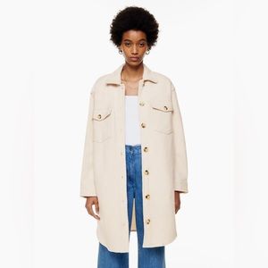 Aritzia Wilfred The Ganna Merino Wool Shirt Jacket Shacket